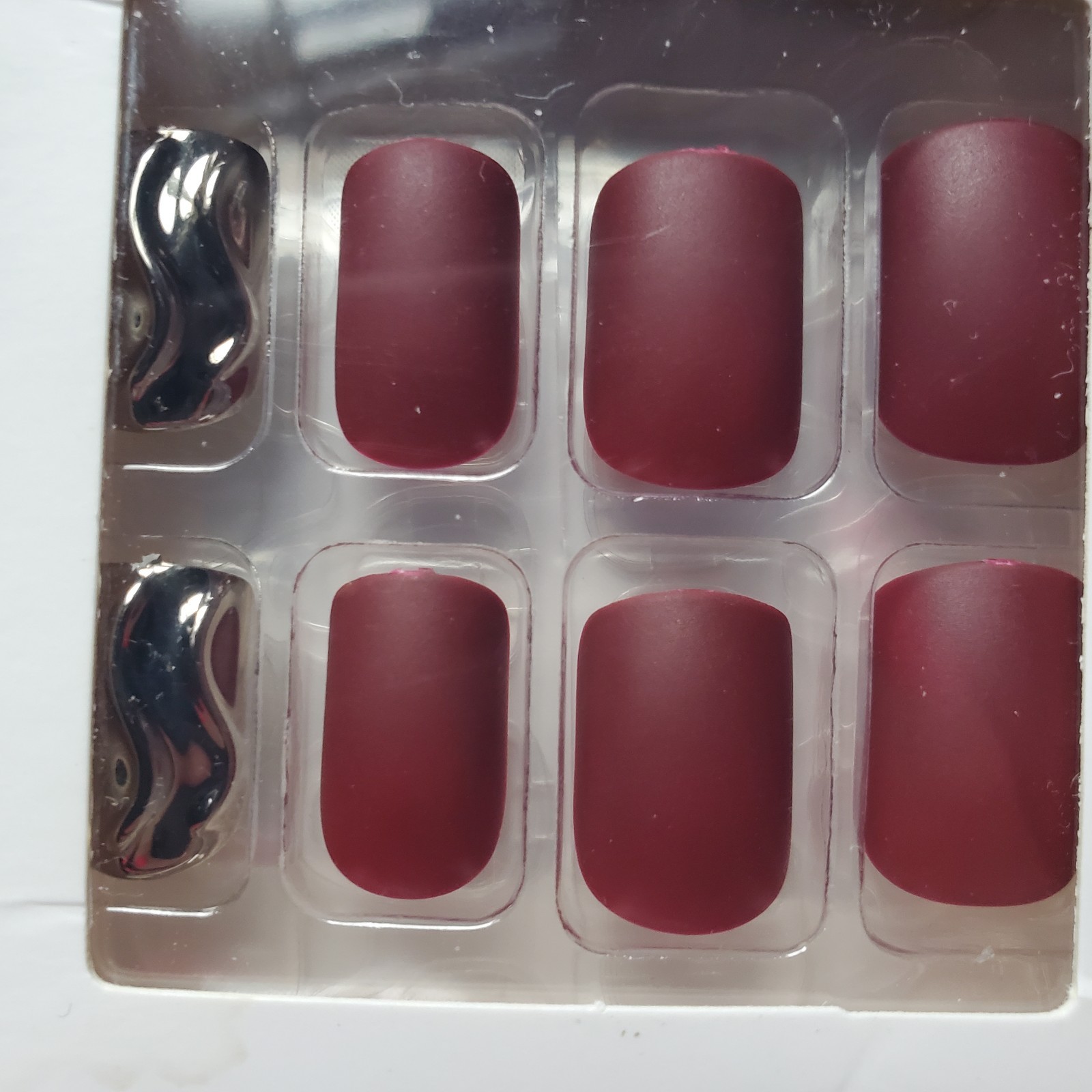 Lot Of 2 Sets CurvLife Press-On Nails 1 3D Adhesive Tabs Or Glue Salon Style *
