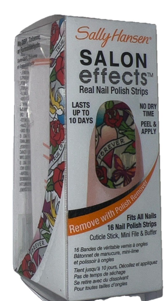 1- Sally Hansen Salon Effects Real Nail Polish Strips #580 TATTOO MUCH SeePhotos