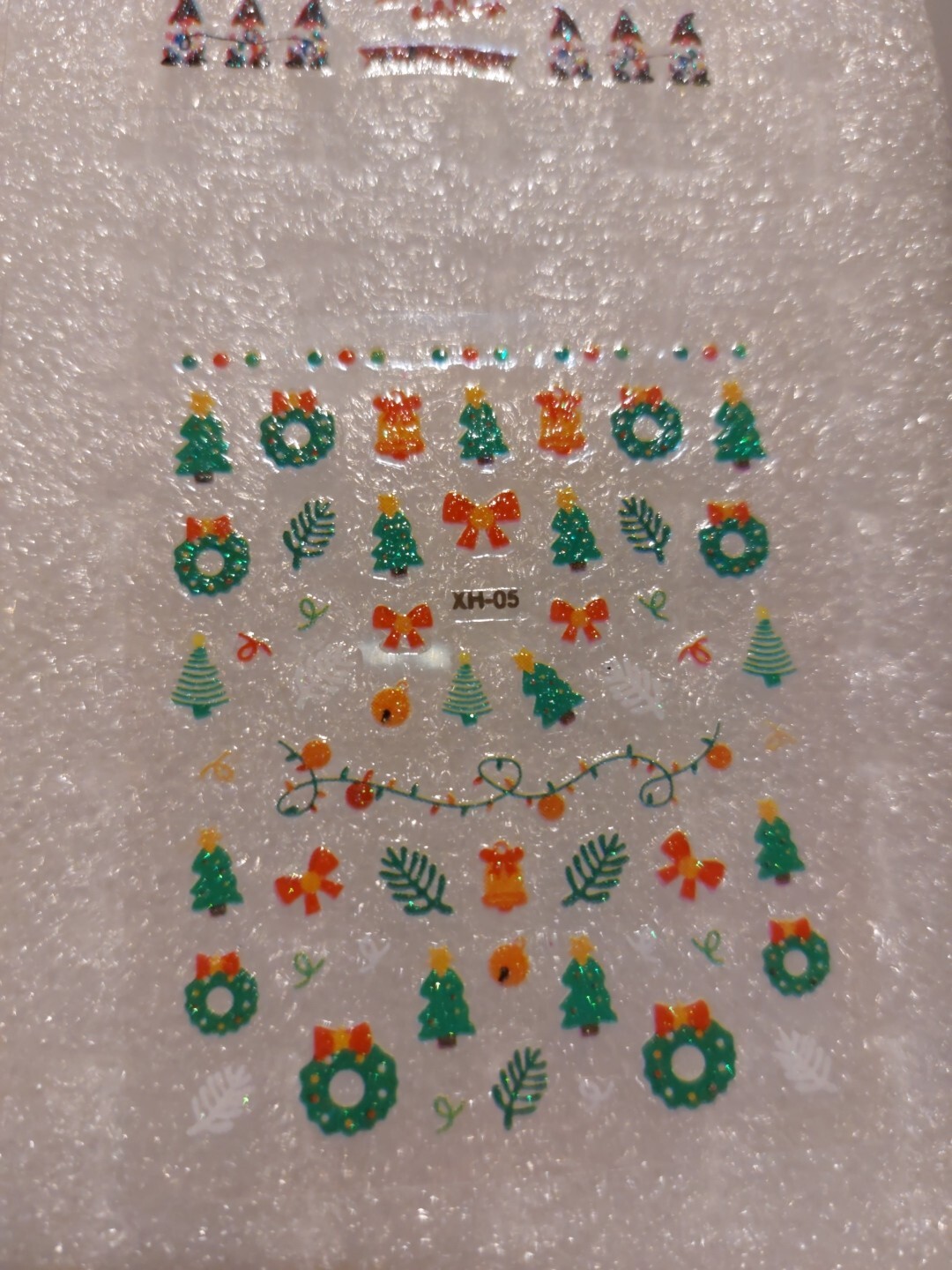 4 X Small Sheets Of Christmas Nail Art Stickers (Dn142) New