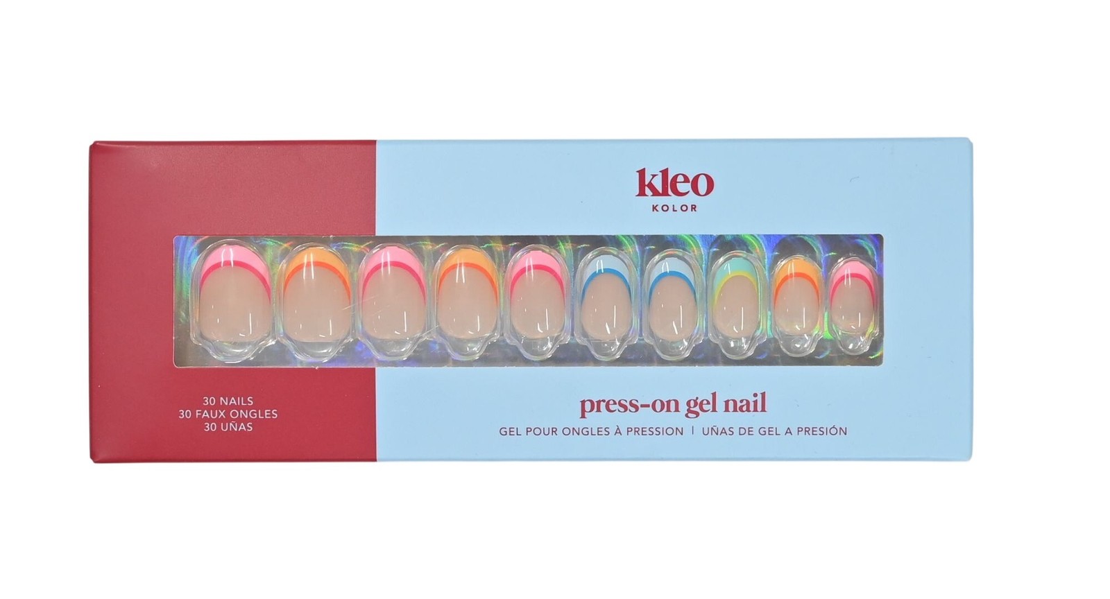 Kleo Kolor Press-On Gel Nails in Deux It Again Short Round