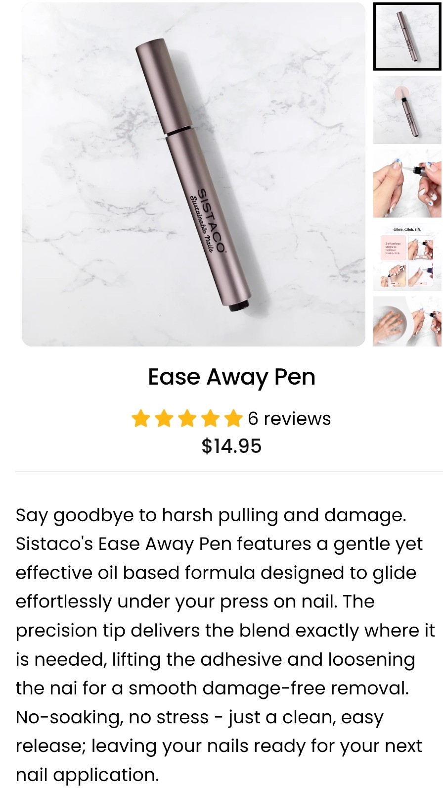 Sistaco Erase Away Pen
