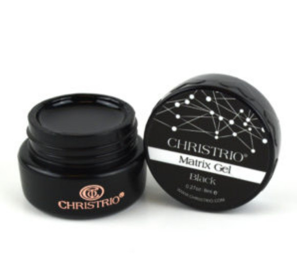 New!! 3pk – Christrio- Black Matrix Gel, LED/UV Cure – 0.27 oz – Fast shipping