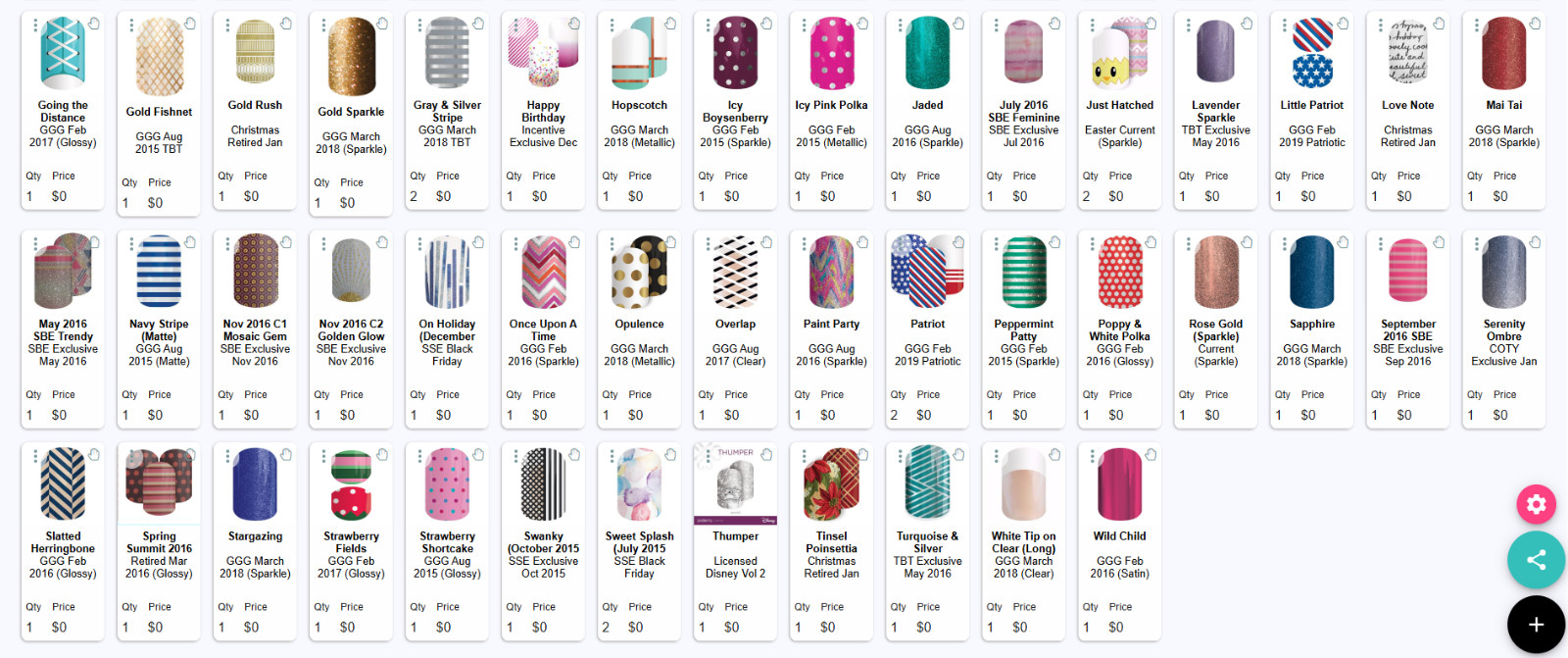 Jamberry Nail Wraps – Full Sheets