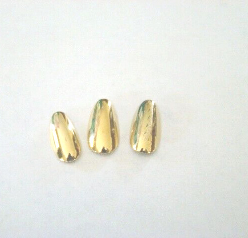 3/$25 ELEGANT ASS’T LIFETIME 14 KT GOLD PLATED REUSABLE TIMELESS FINGERNAILS