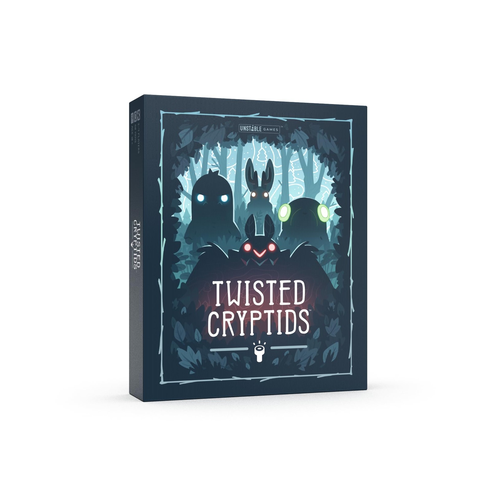 Unstable Games Twisted Cryptids Board 17.6 cm x 4.8 x 0.1 cm, Base Game