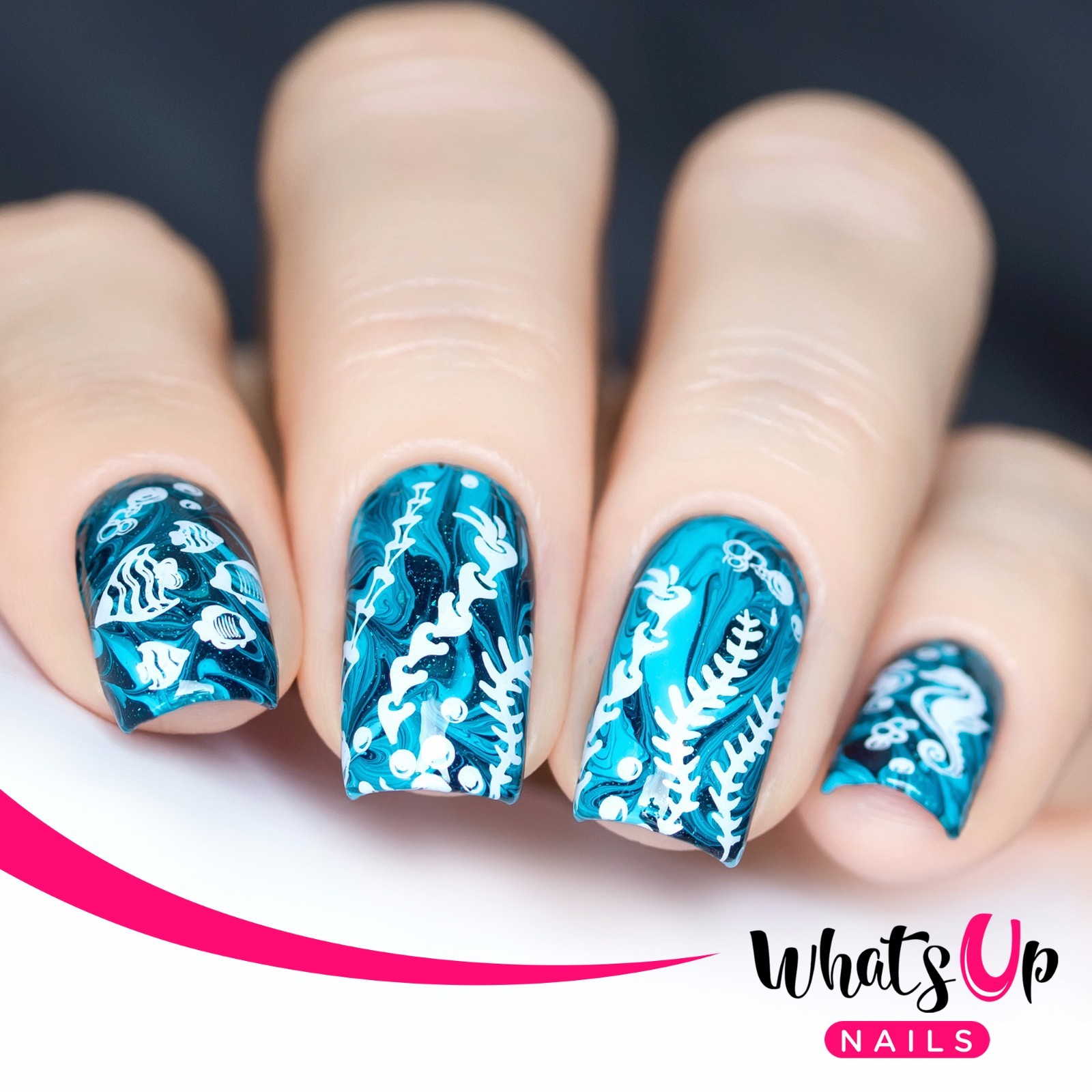 A019 Beach Mode Stamping Plate For Stamped Nail Art Design