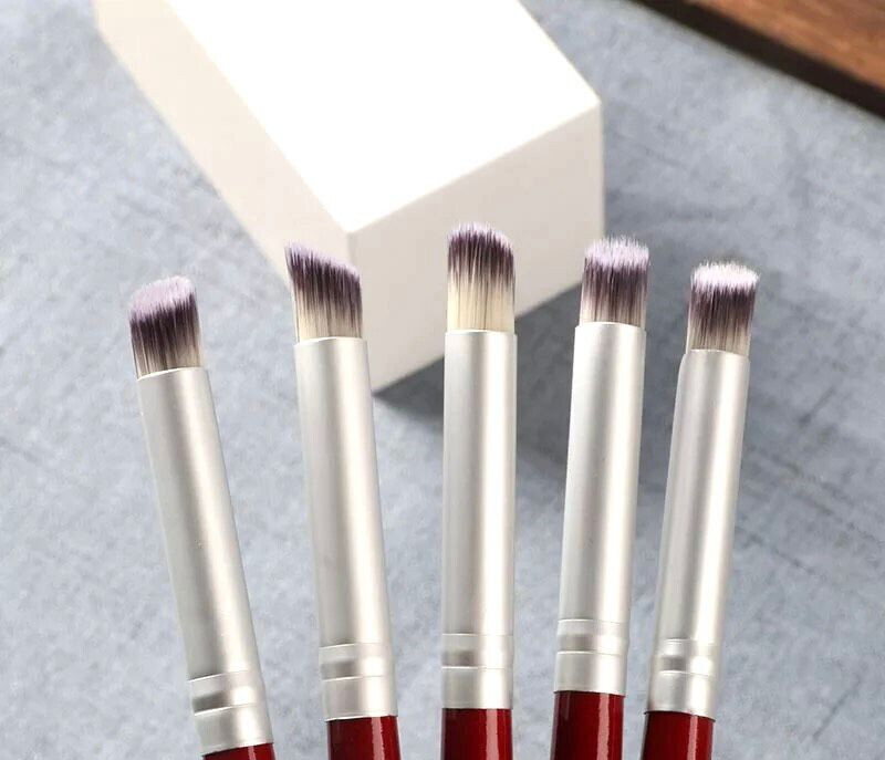 Gradient Wood Nail Brush Art UV Gel Polish Blooming Painting Pen Ombre Shading