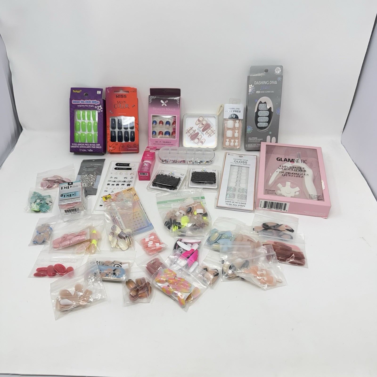 MIXED LOT OF NAIL ART ACCENTS STRIPS STICKERS