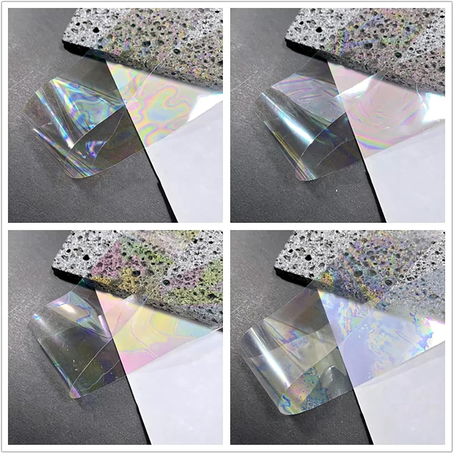 Aurora Nail Art Foil 20 Rolls Holographic Transfer Foil for Laser Designs