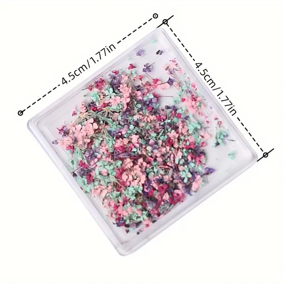 3D Dried Flowers for Nails, Spring Flower Nail Art Stickers 1Box Dried Flowers f