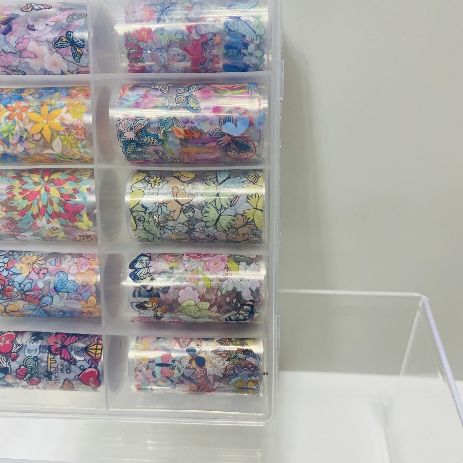 10 Rolls Nail Transfers Deco Art For Nails in Case Brand New