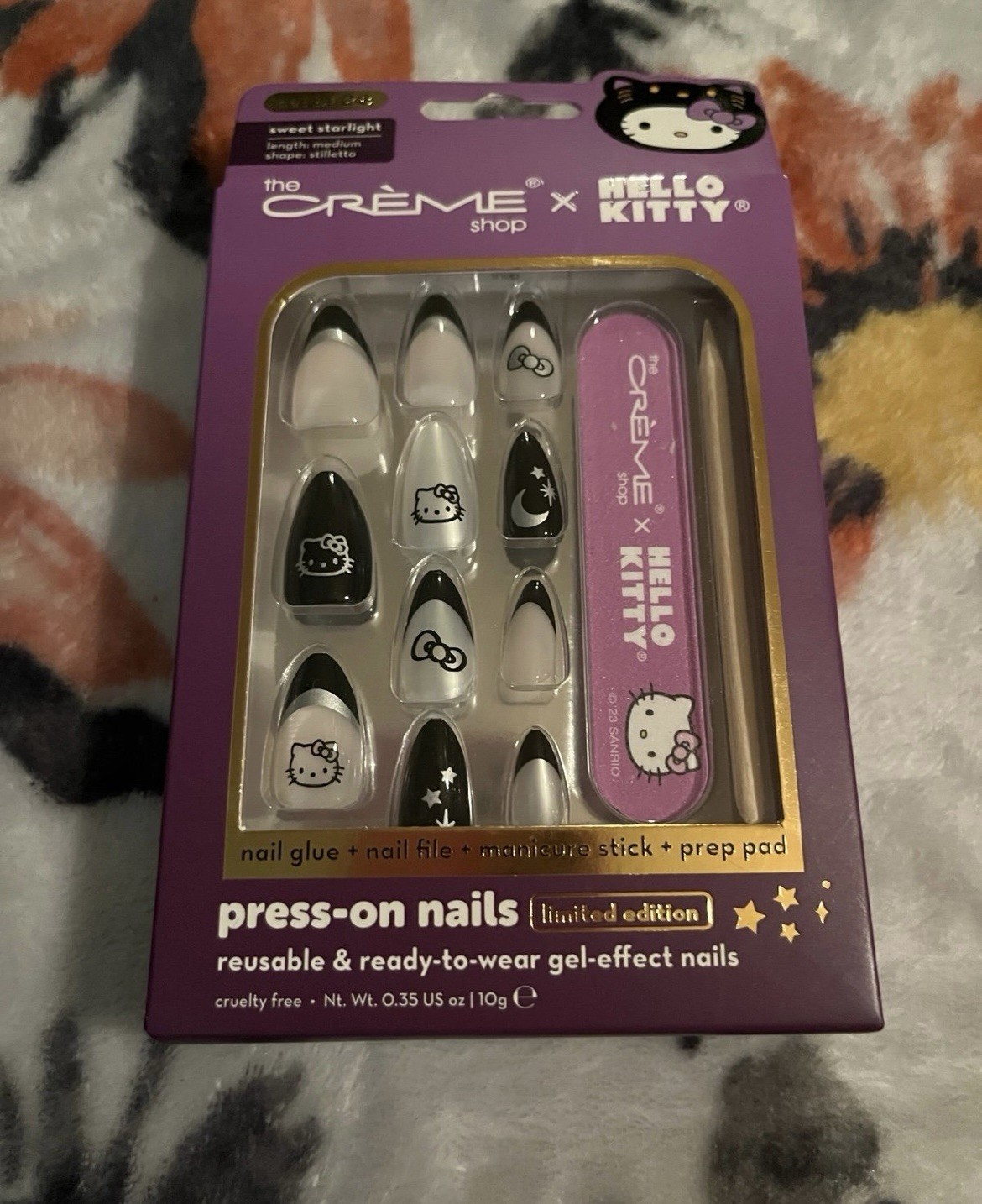 Limited Edition Crème x Hello Kitty Press on Halloween Nails