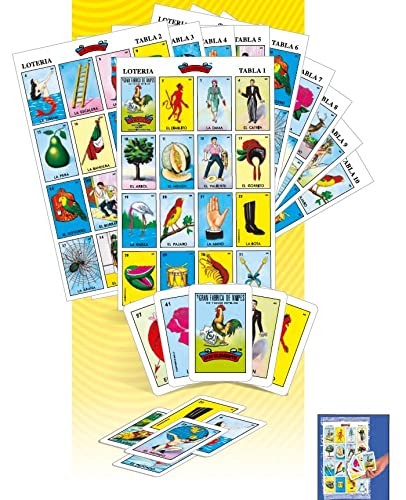 Loteria 8.5″ x 5.25″ (Game Boards), 2.5″ x 3.75″ (Cards), Multicolor