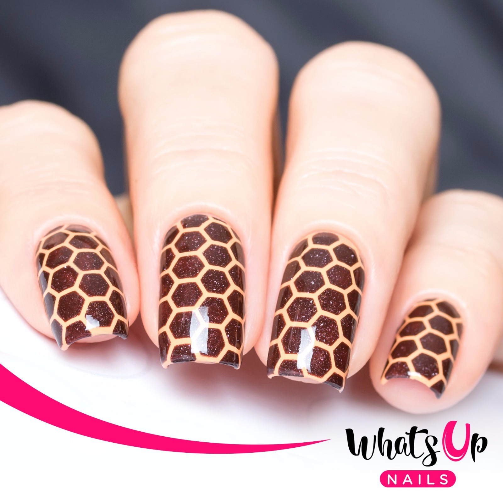 Whats Up Nails Honeycomb stencils for nails, nail stickers, nail vinyls