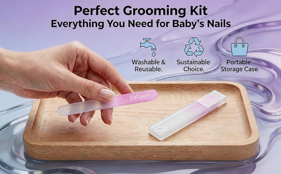 PAFASON Baby Safety Nail Clipper Cutter Trimmer with Nail Catcher and Baby
