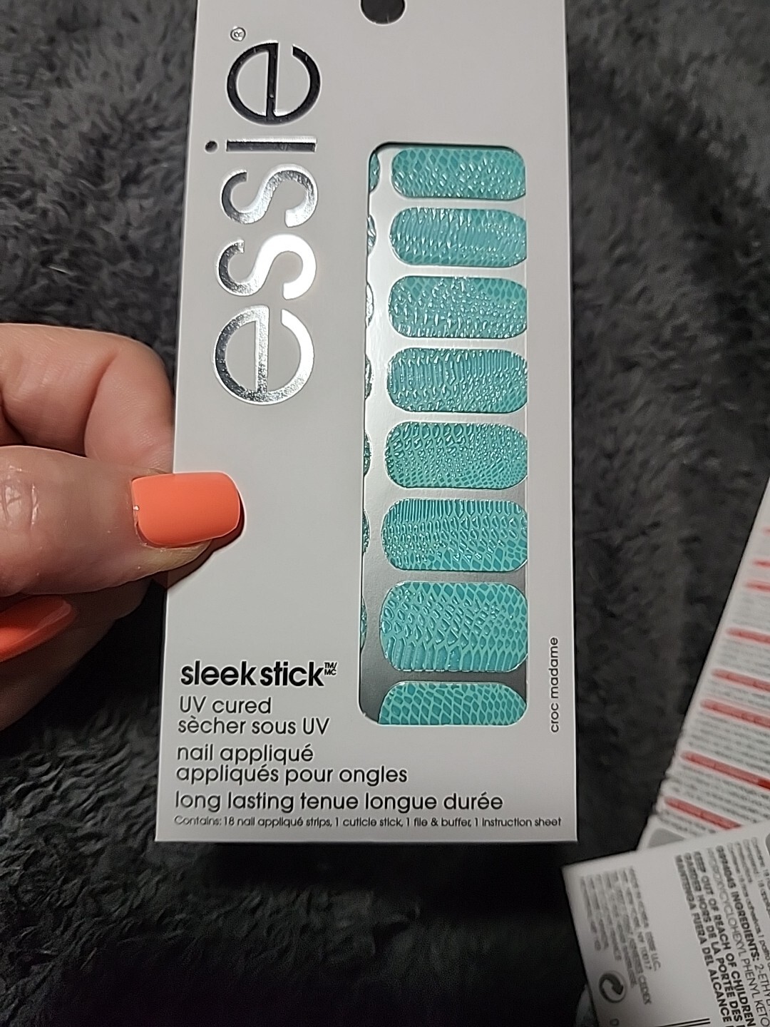 Essie Sleek Stick UV Cured Long Lasting Nail Applique #220 Croc Madame