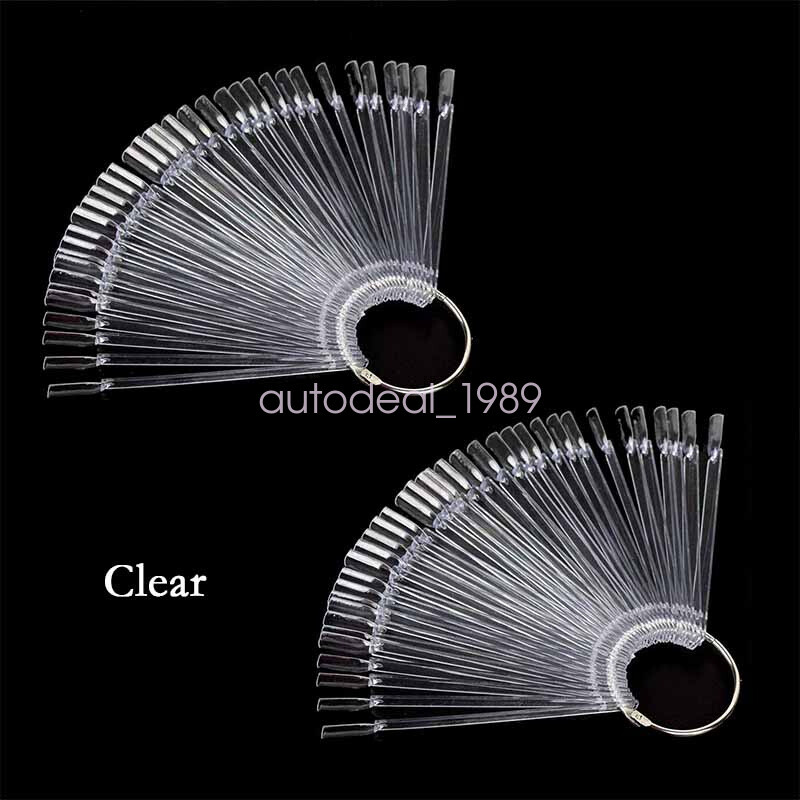 2set/100pcs Nail Swatches Sticks Manicure DIY Supplies for Nail Art Display