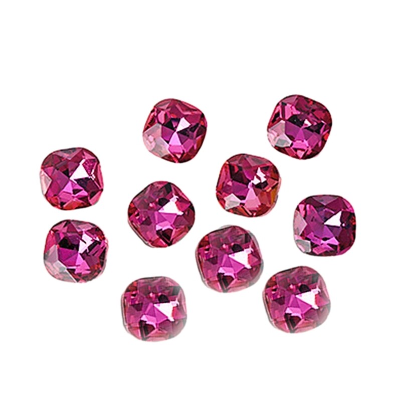 10Pcs Rhinestone Crystal Nail Art Drill 3D Transparent DIY Glitter Manicure