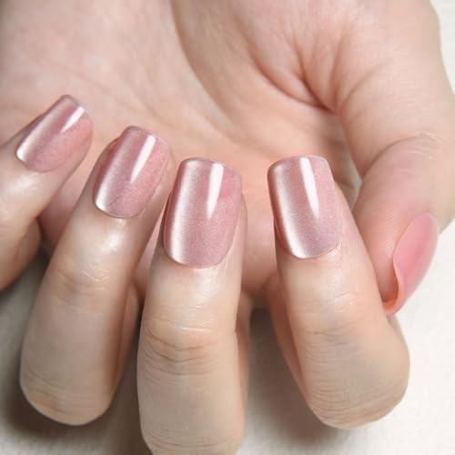 30Pcs – Short Square Nude Pink Cat Eye – Extra 30 Ounce – Pack of 1