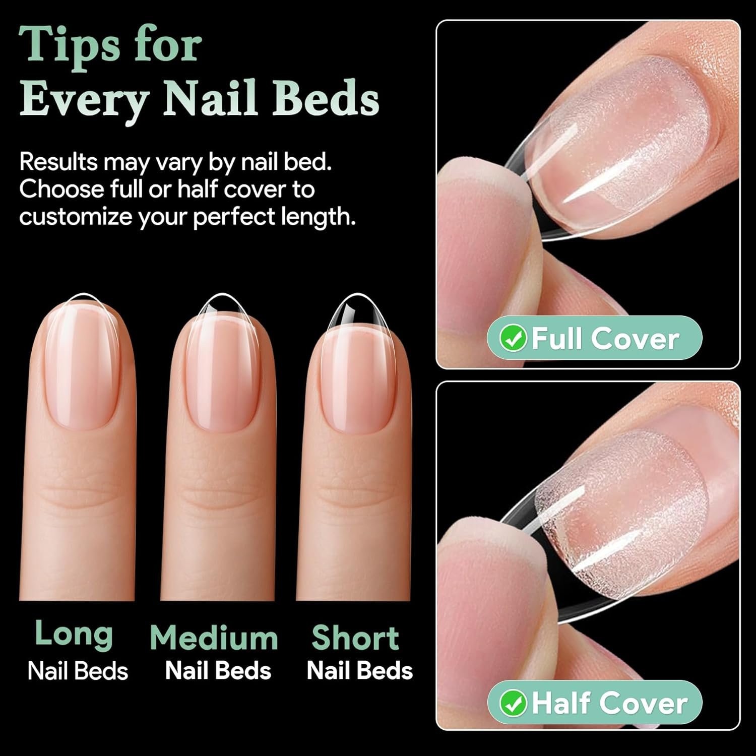 Extra Short Almond Nail Tips 216pcs Soft Gel Press On Nails for DIY Manicure