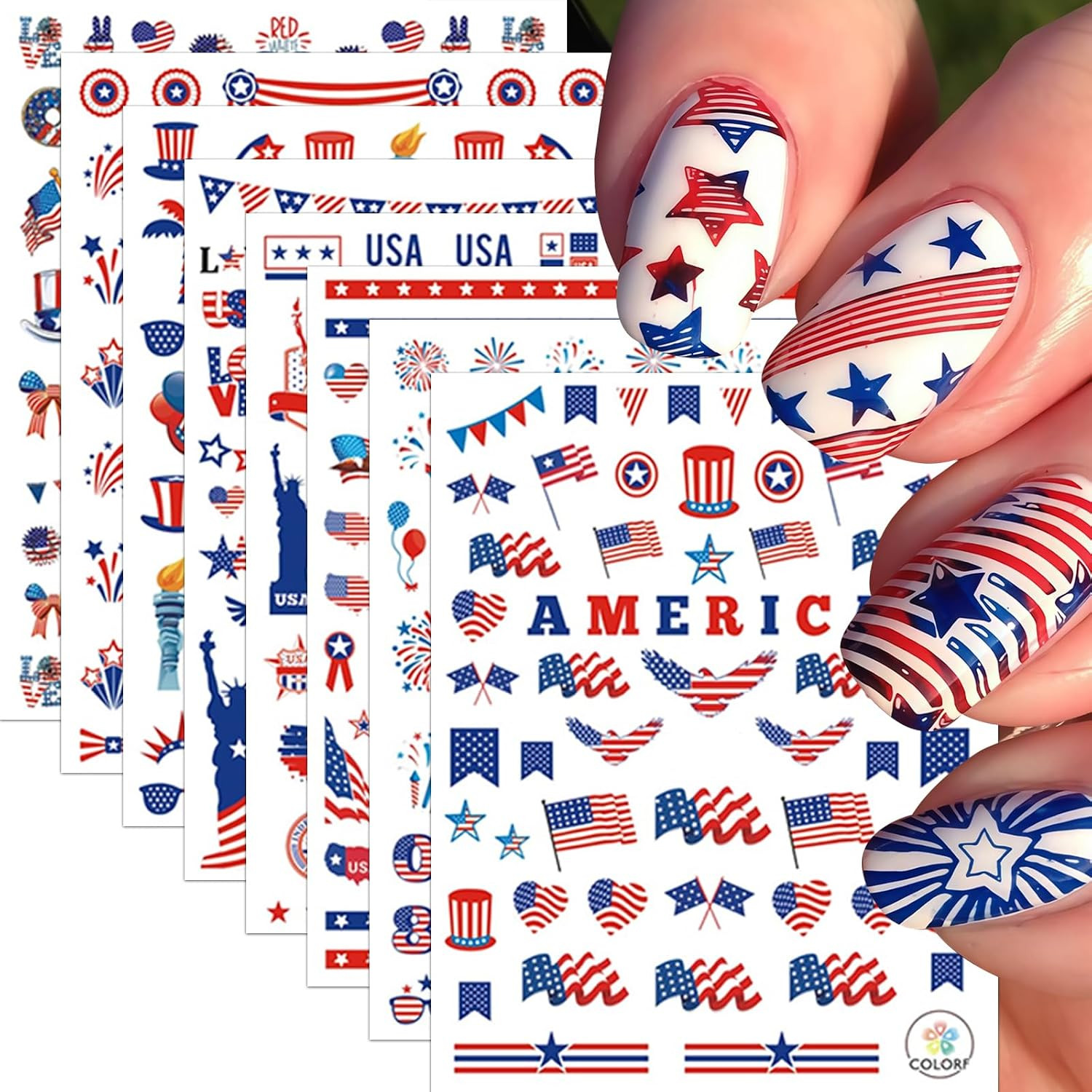 Flower Nail Art Stickers Decals 5D Flowers Nail Stickers Summer Daisy Sunflower