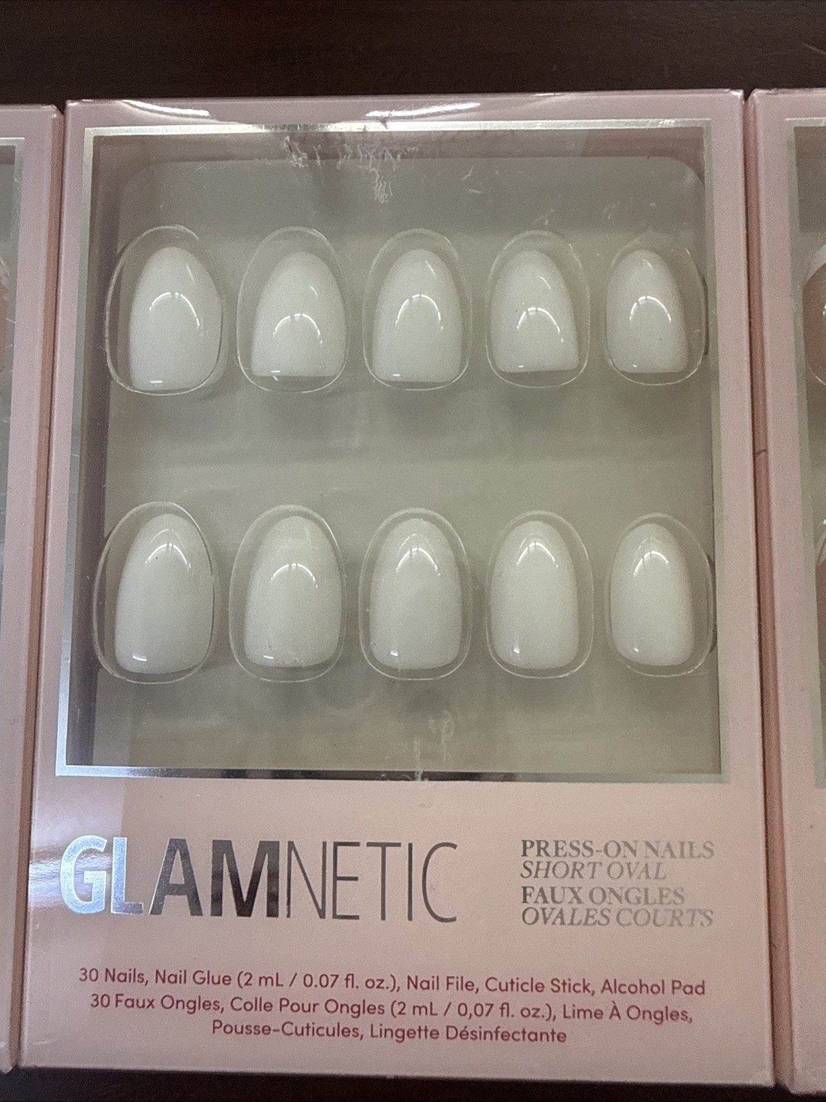 Lot of 3 Sets of Glamnetic Press-On Nails Short Oval