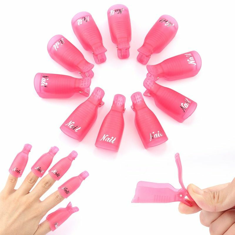 Plastic Finger Nail Art Soak Off Cap Clip UV Gel Polish Remover For Manicure NEW