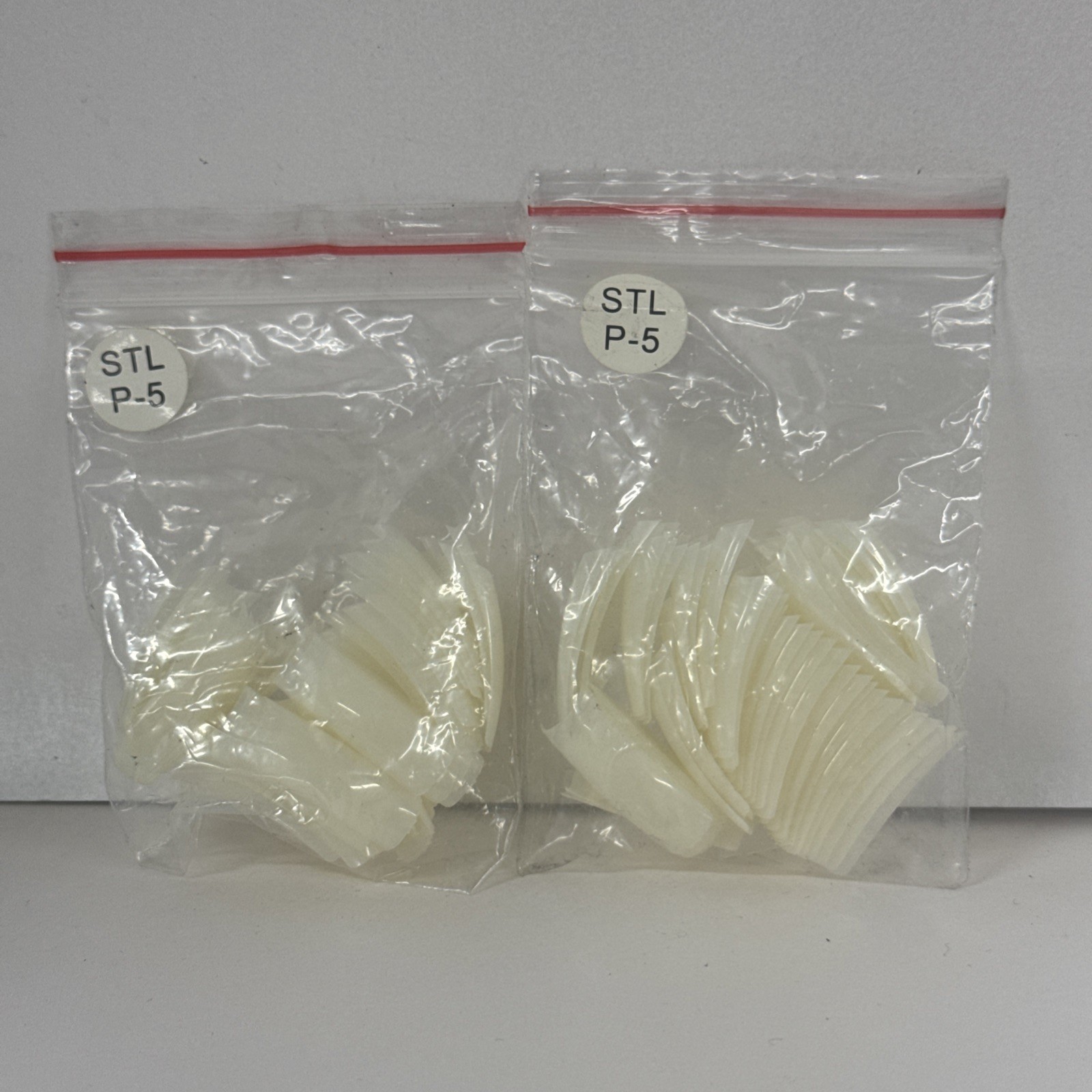 2 Pack- 50pc Clear Nail Tips-STL P-5