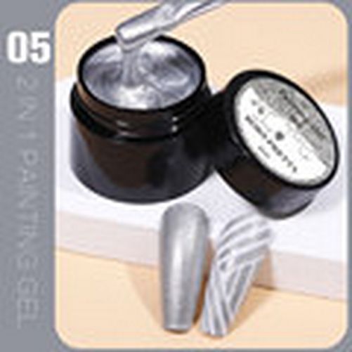 5ml Solid Nail Tips Gel Nail Polish False Fake Nail Tips Transparent Clear Nail