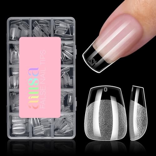 Extra Short Coffin Nail Tips – 15 Sizes 240pcs Half 240PCS-Extra Short Coffin
