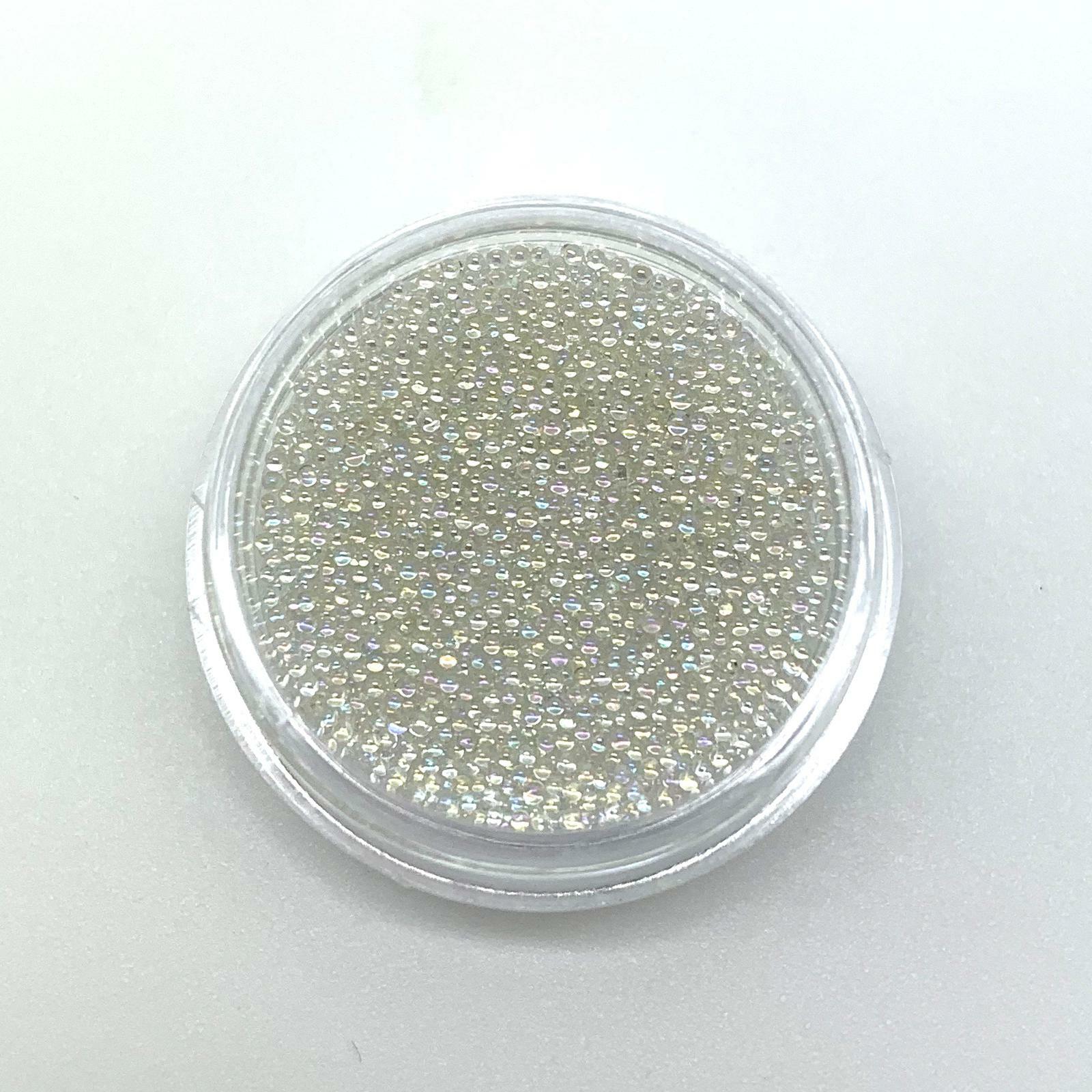 CAVIAR BEADS ROSE GOLD Crystal 3D Micro Ball Pixie Nail Art Decoration Glass UK