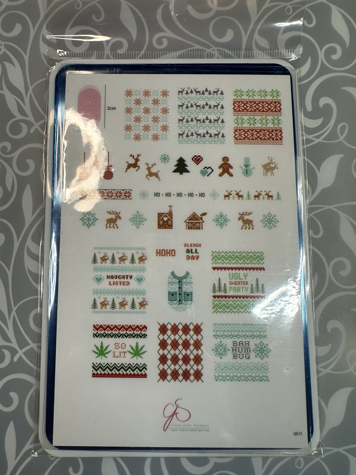 Clear Jelly Stamper CJS-C71 Nail Stamping Plate