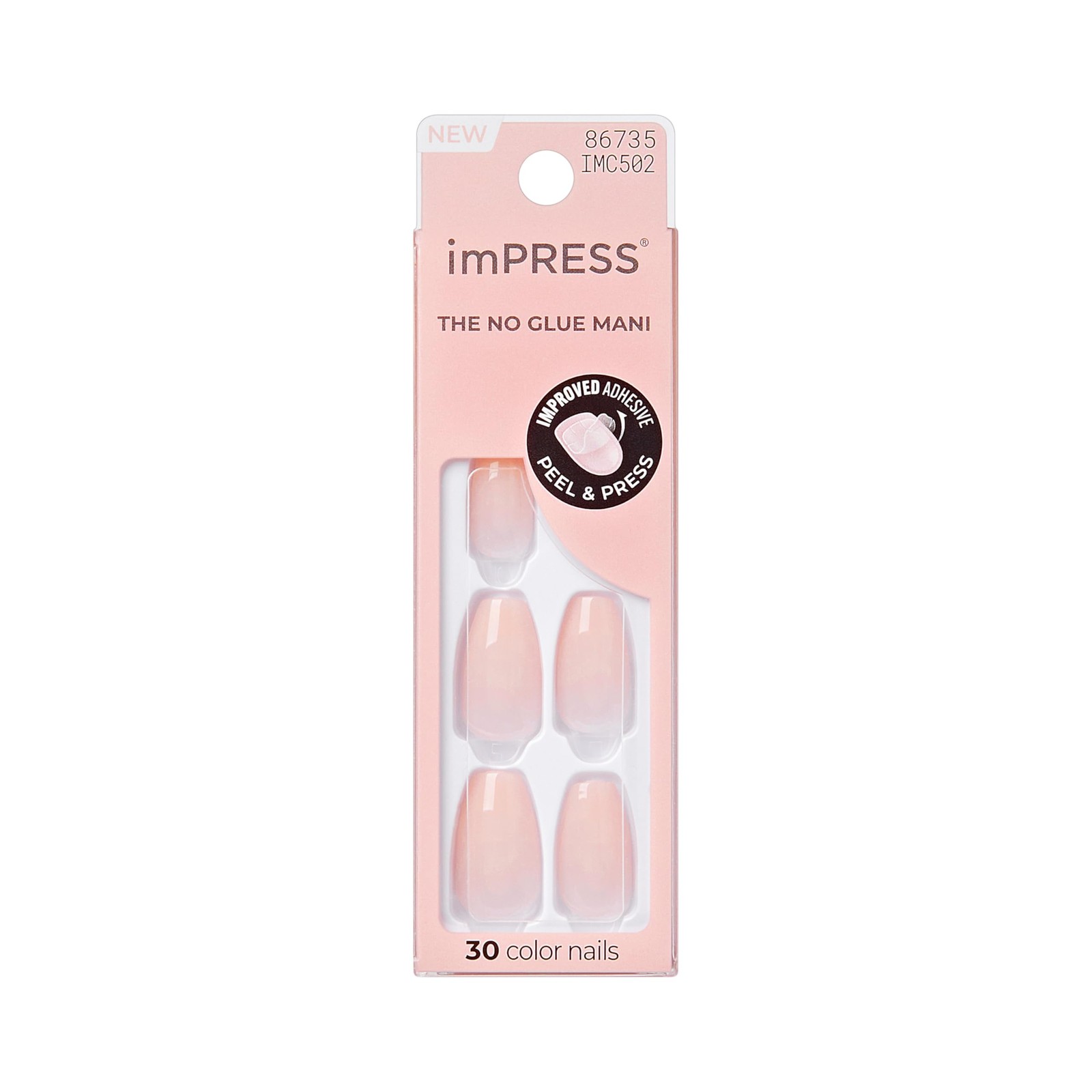 KISS imPRESS No Glue Mani Press On Nails, , 33 Piece Set, Serendipity