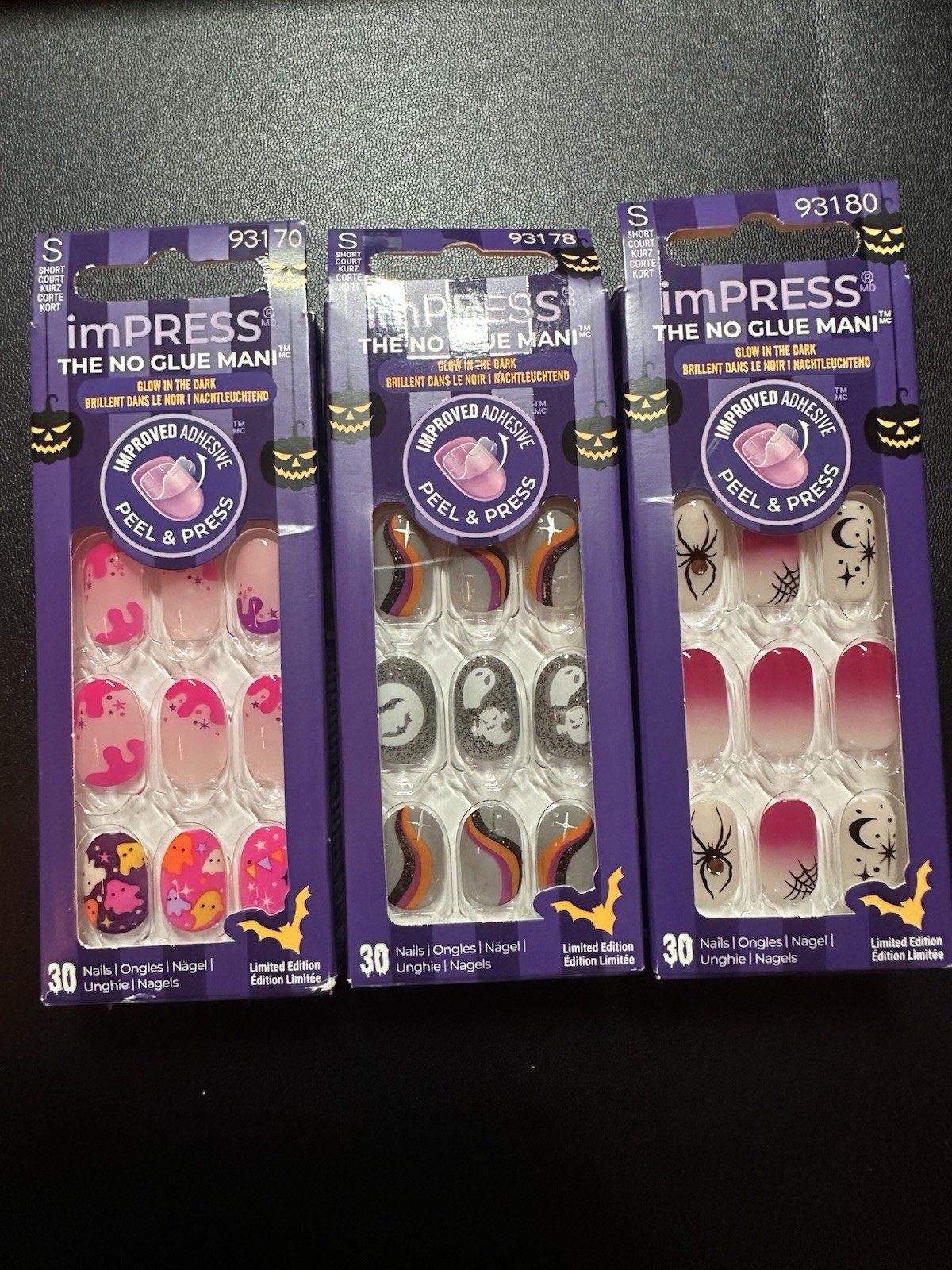 Impress Press On Nails In The Shape Round- Length Is Short