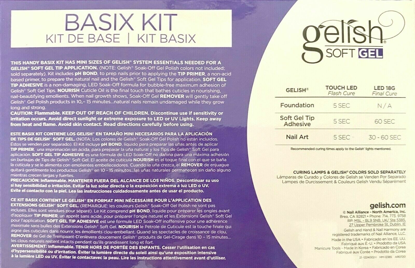 Gelish Soft Gel Flawless Nails Basix Kit #1224002 NEW!