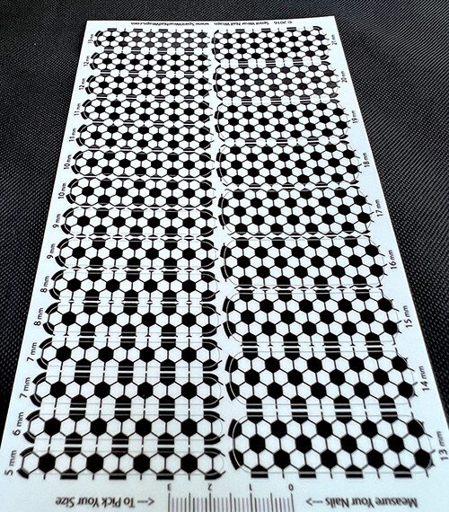 Black White Soccer Ball Nail Art Wraps 48 Stickers MLS Mom FIFA NWSL Futbol Fan