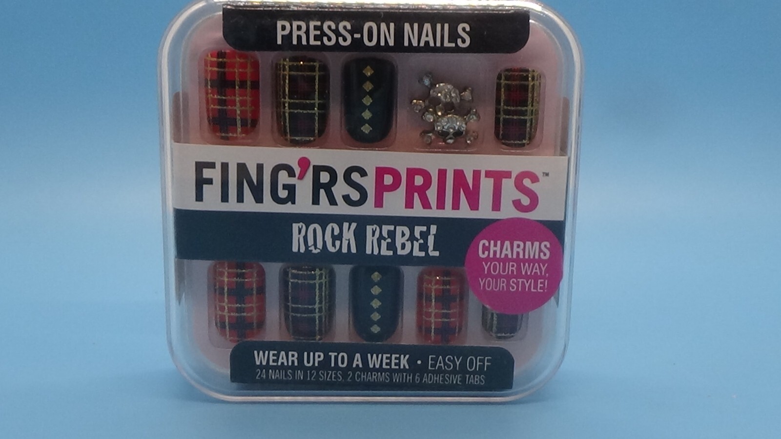 FING’RS PRINTS Rock Rebel Press-On Nails Cameo Appearance 31046