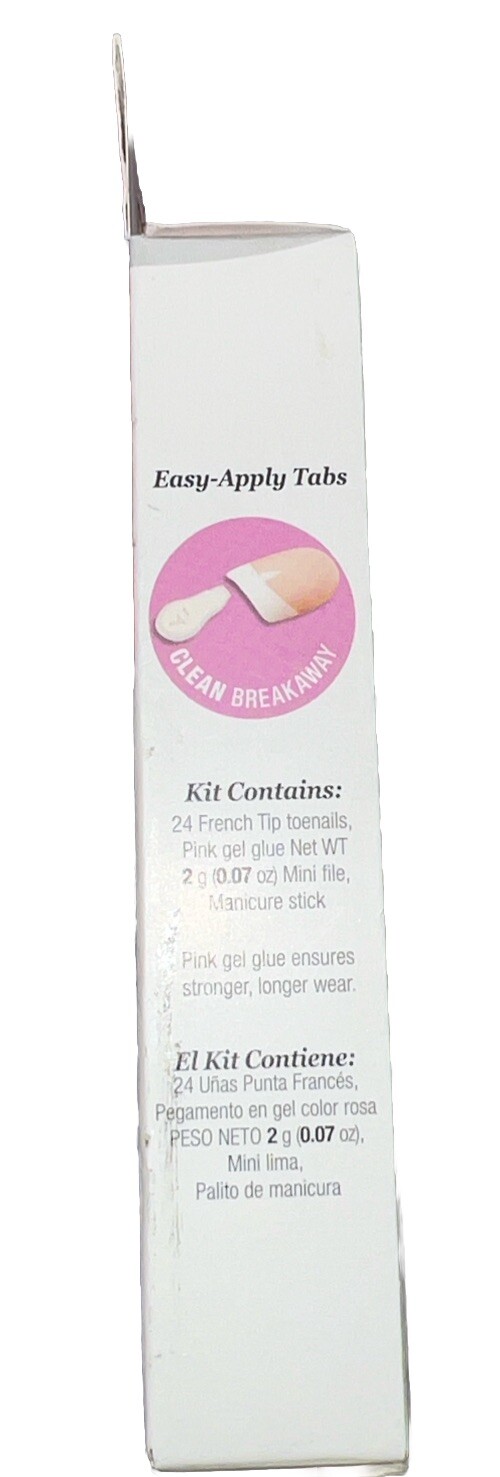 KISS Everlasting French/Natural Toe Nails #53245 (New See Description & Photos)