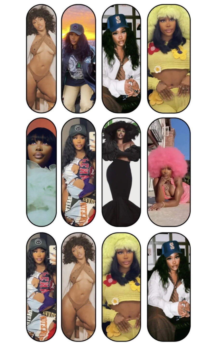 Sza Celebrity Nail Art Decals – Water Slide Nail Wraps DIY Nail Art Tool Picture