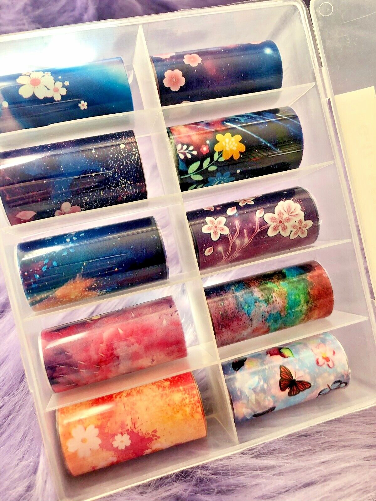 Nail Foil Transfer Decals – New – Galaxy Print – Transfer Foils – G17