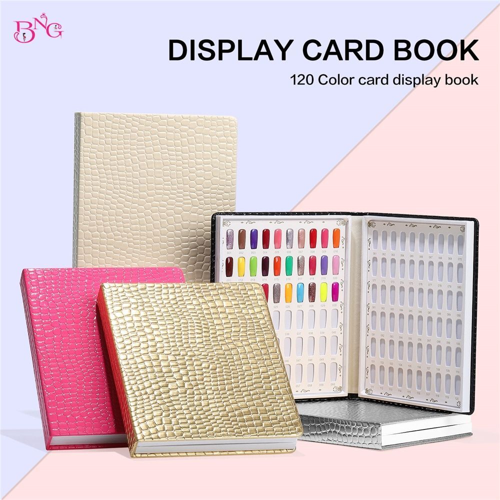 Nail Display Book Tips-Display Color Books Nails Polish Chart Polish Card Boards