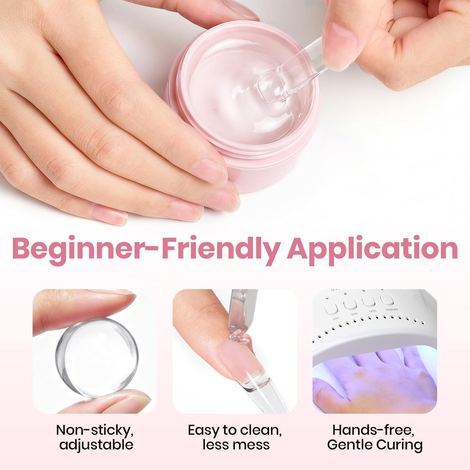 Beetles Solid Nail Glue Gel and Remover Kit for Nail Tips | HEMA-Free and TPO…