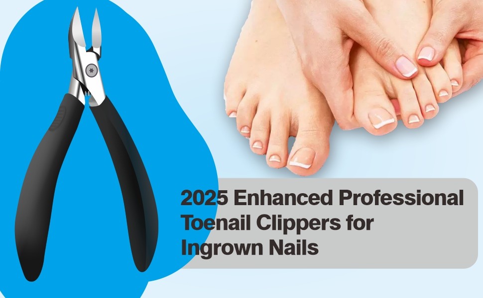 Toenail Clippers for Thick Nails – Ingrown Toenail Removal Kit – 12Pcs