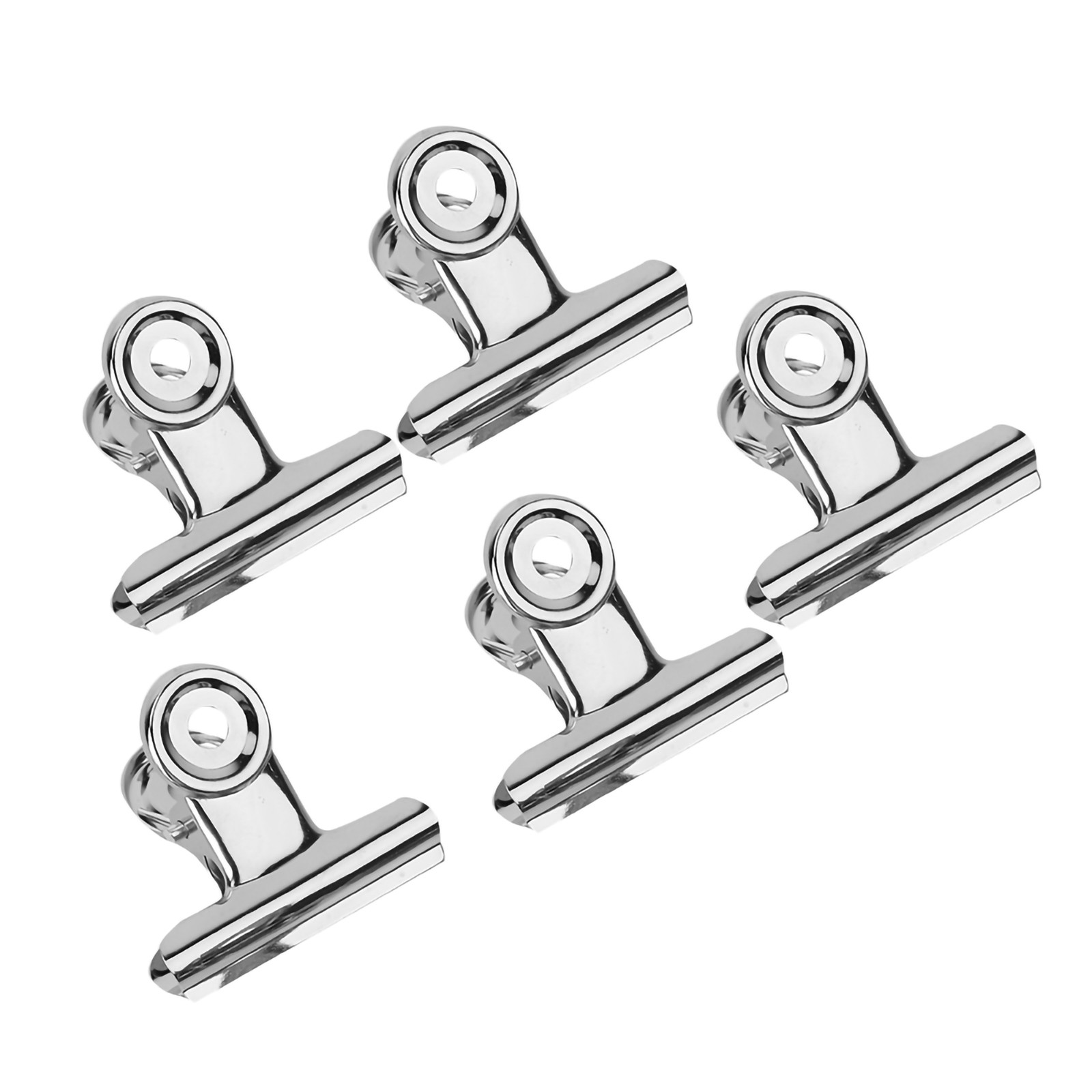 5pcs Stainless Steel Silver C Curve Nail Extension Clips Multifunctional Nail