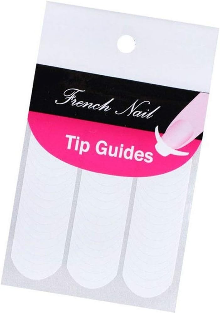 240 Pcs White Nail Stencils, Professional Edge Tape Guides for DIY Manicures,…