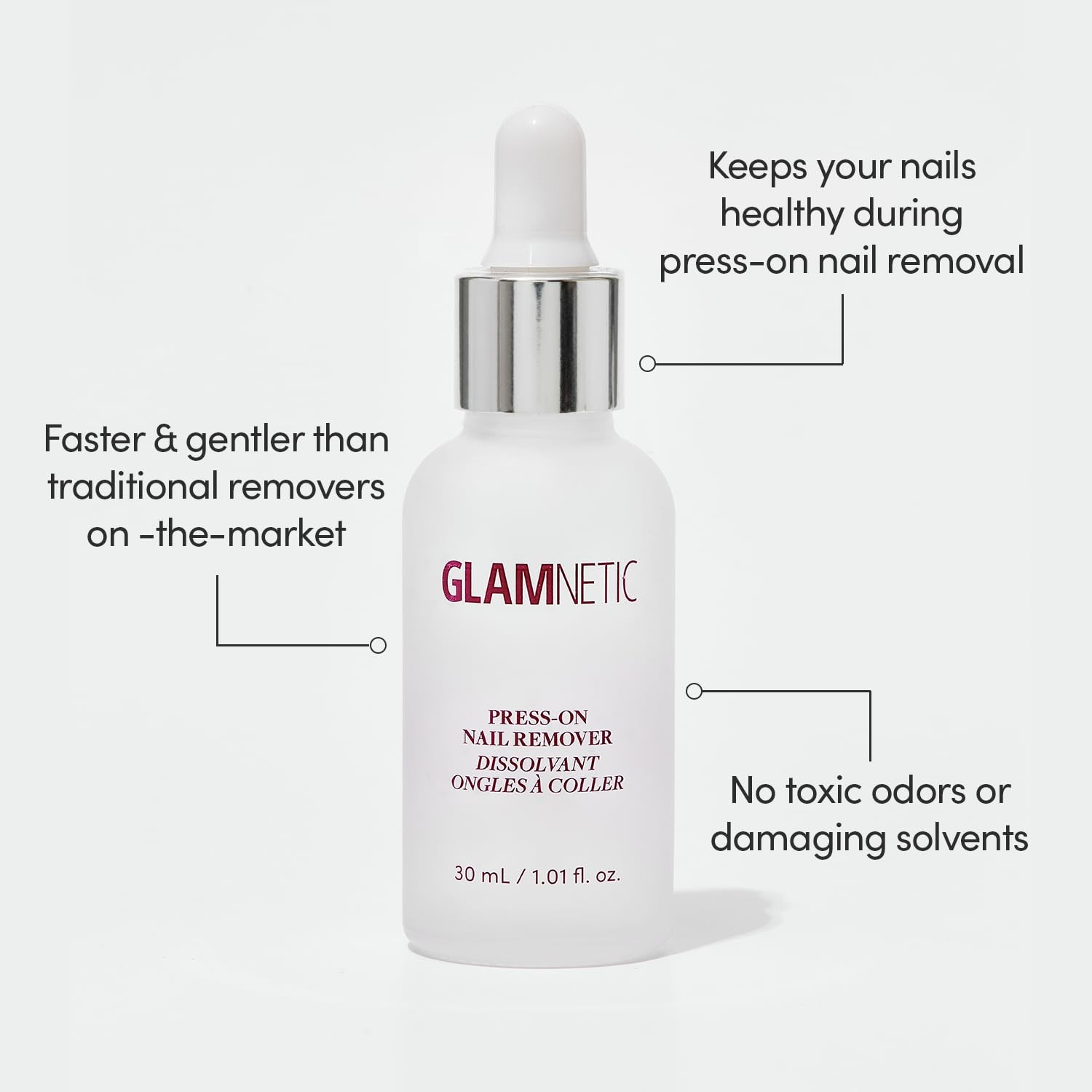 Press On Nail Remover | Odorless, No Acetone, Gentle PressOn Nail Remover Ser…