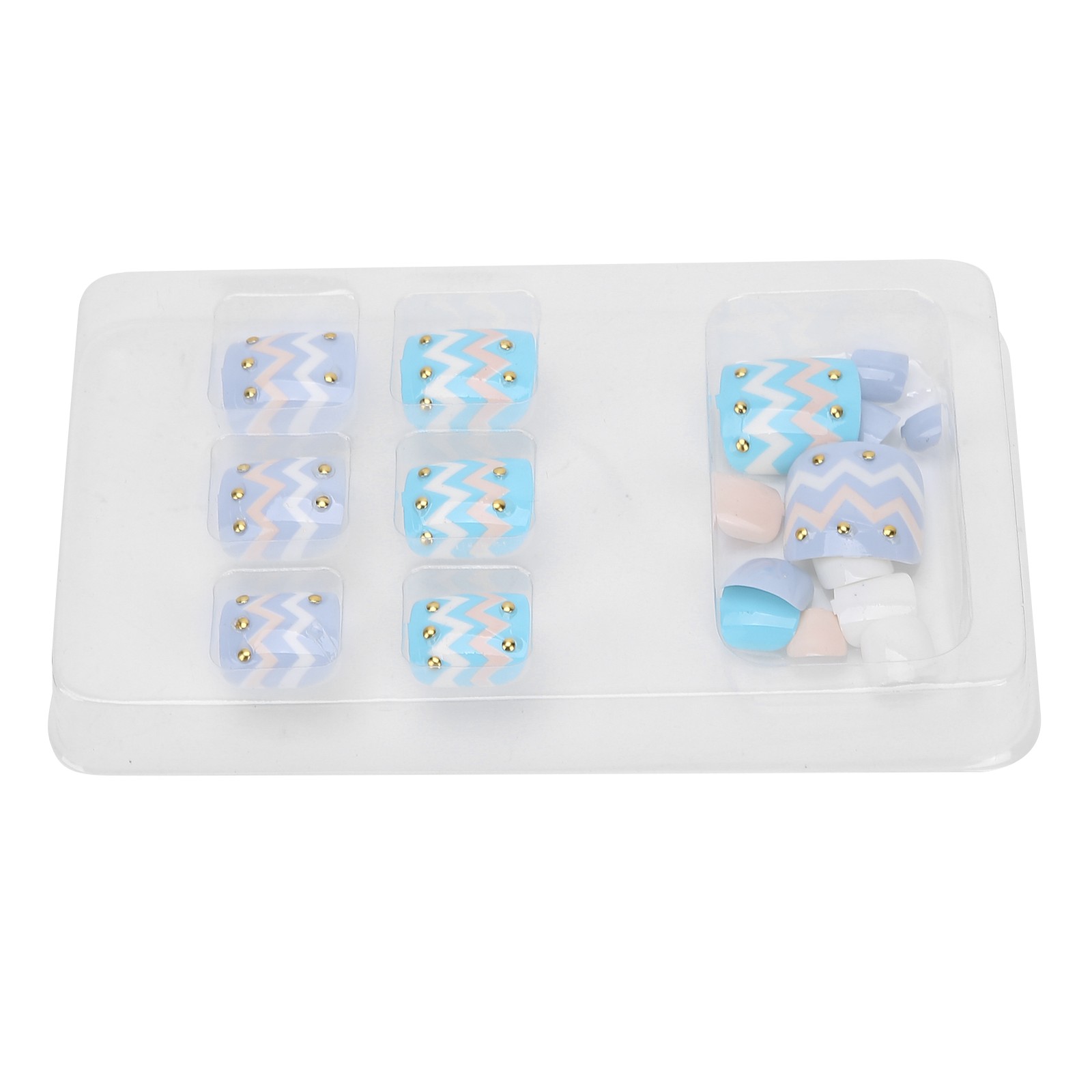24pcs Fake Toe Nails Charming Design For Parties & Weddings Excellent