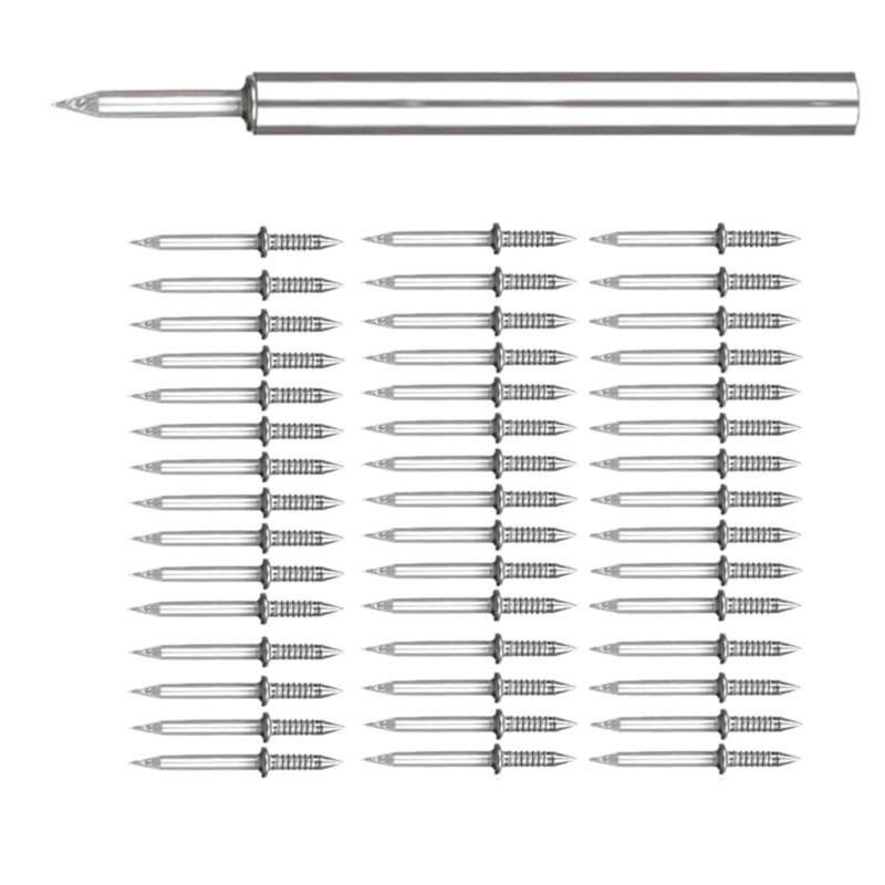100 Pack Double Headed Nails Strong for Skirting Line Professional & Efficient