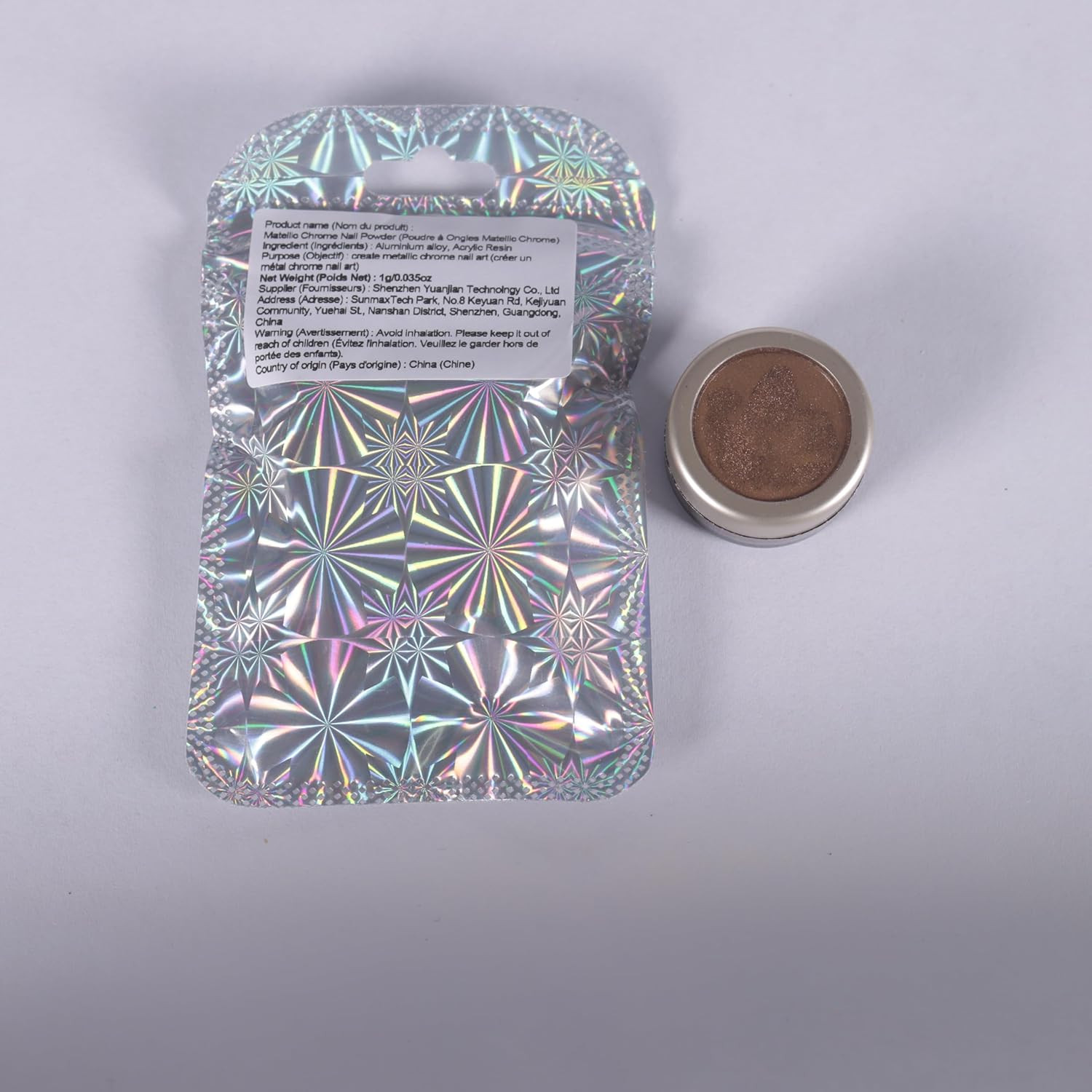 Chrome Nail Powder Mirror Effect Metallic Dust Holographic Glitter Glazed Manicu