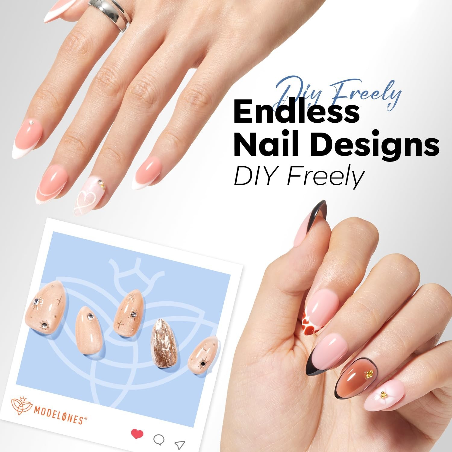 Short Almond Nail Tips, 360pcs Pre-etched Clear Soft Press On Fake Nails Full…